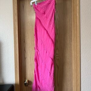 Princess Polly Strapless Pink Midi Dress